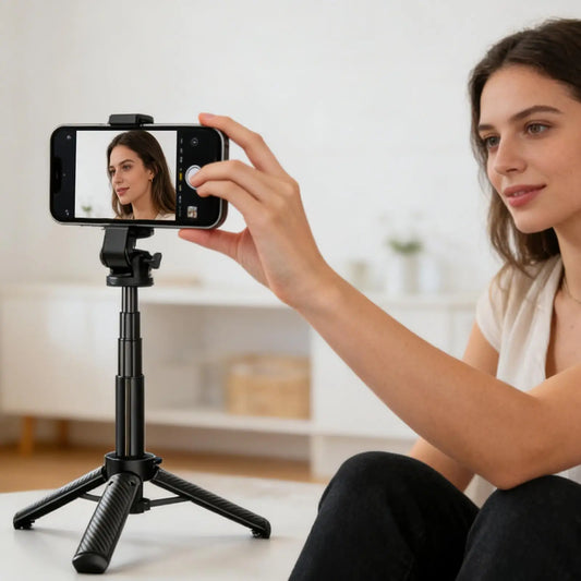 Magnetic Selfie Stick For Phone Pocket-Sized Four-Leg Support Portable Magnetic Selfie Stick For Travel Recording Video Picture