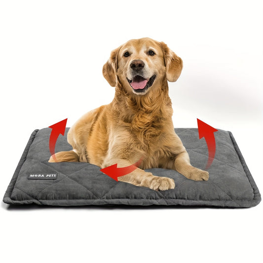 Mora Pets Self Warming Dog Bed with Washable Cover Pet Pad with Non Slip Bottom Dog Crate Mats for Cat And Small Medium Large Dog