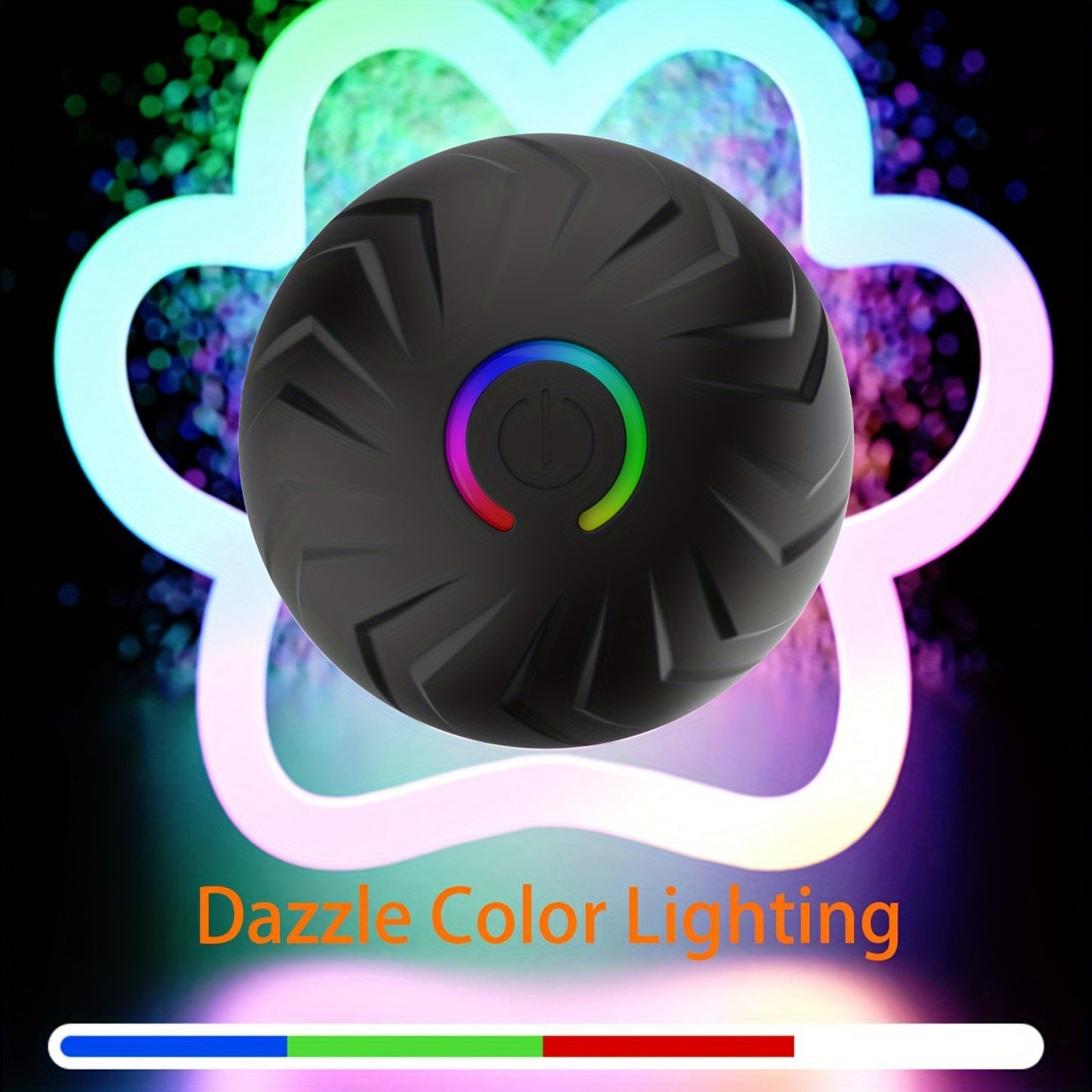 [Interactive Dog Ball] 6.6cm/2.62in Large Size Pet Smart Bouncing Ball, Interactive Dog Toy, Motion-Activated Automatic Rolling Ball for Puppies/Small Dogs/Medium Dogs/Large Dogs, Interactive Dog Ball, Playful Design, Durable