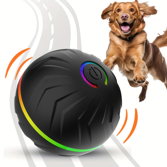 [Interactive Dog Ball] 6.6cm/2.62in Large Size Pet Smart Bouncing Ball, Interactive Dog Toy, Motion-Activated Automatic Rolling Ball for Puppies/Small Dogs/Medium Dogs/Large Dogs, Interactive Dog Ball, Playful Design, Durable