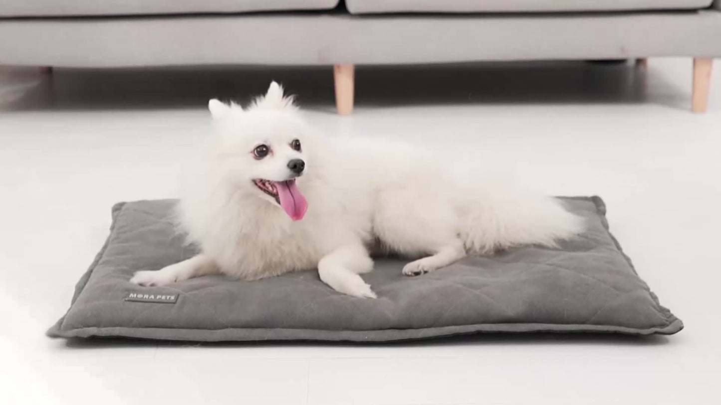 Mora Pets Self Warming Dog Bed with Washable Cover Pet Pad with Non Slip Bottom Dog Crate Mats for Cat And Small Medium Large Dog