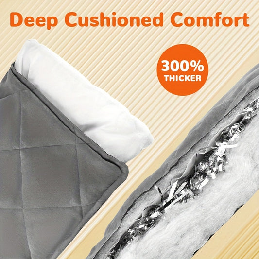 Mora Pets Self Warming Dog Bed with Washable Cover Pet Pad with Non Slip Bottom Dog Crate Mats for Cat And Small Medium Large Dog