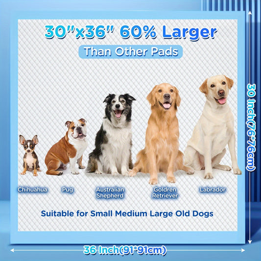 Gimars 3XL 30" x 36"6 Layers Ultra Absorbency Dog Pee Pad Extra Large 3S Quick Dry Leakproof Pee Pads for Dogs, Cats, Rabbits Pets 30 Counts