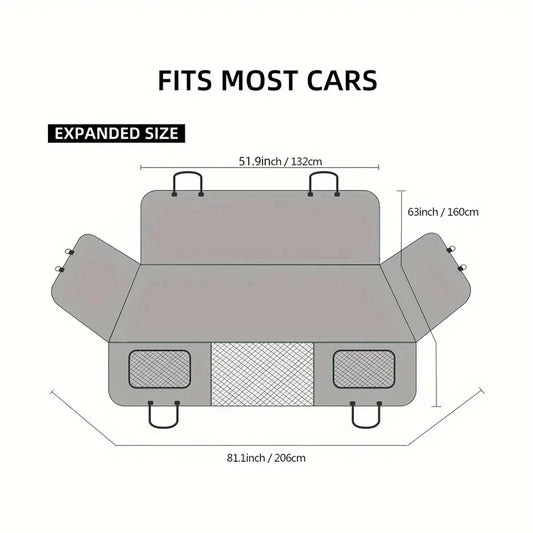 Dog Seat Cover Car Seat Cover For Pets,Waterproof Pet Seat Cover Hammock Scratch Proof Nonslip Durable Soft Pet Back Seat Covers