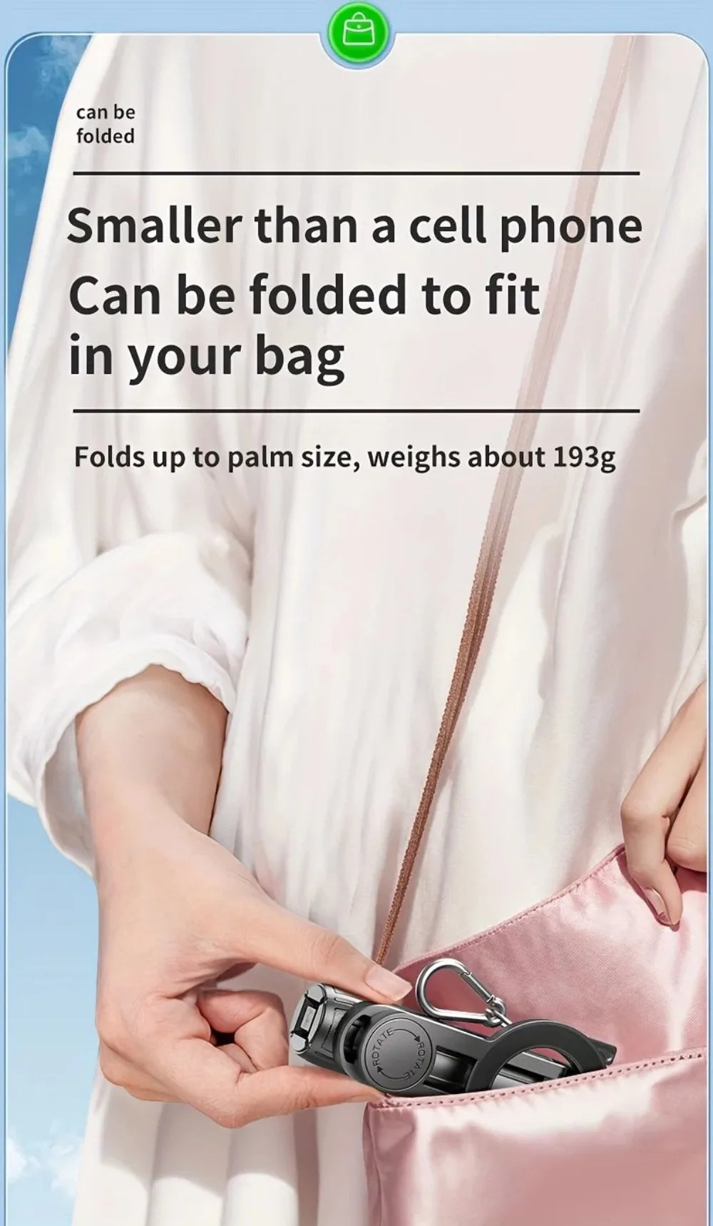 Foldable Magnetic Selfie Stick Telescopic with Detachable Remote Magnetic Phone Tripod Adjustable Portable Extendable Phone Grip