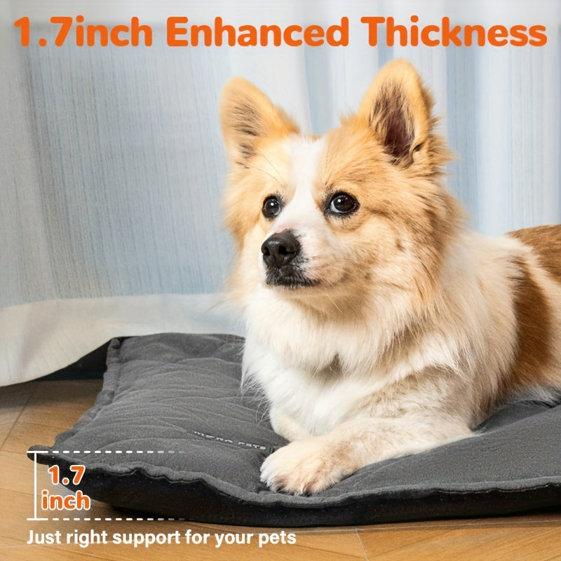 Mora Pets Self Warming Dog Bed with Washable Cover Pet Pad with Non Slip Bottom Dog Crate Mats for Cat And Small Medium Large Dog